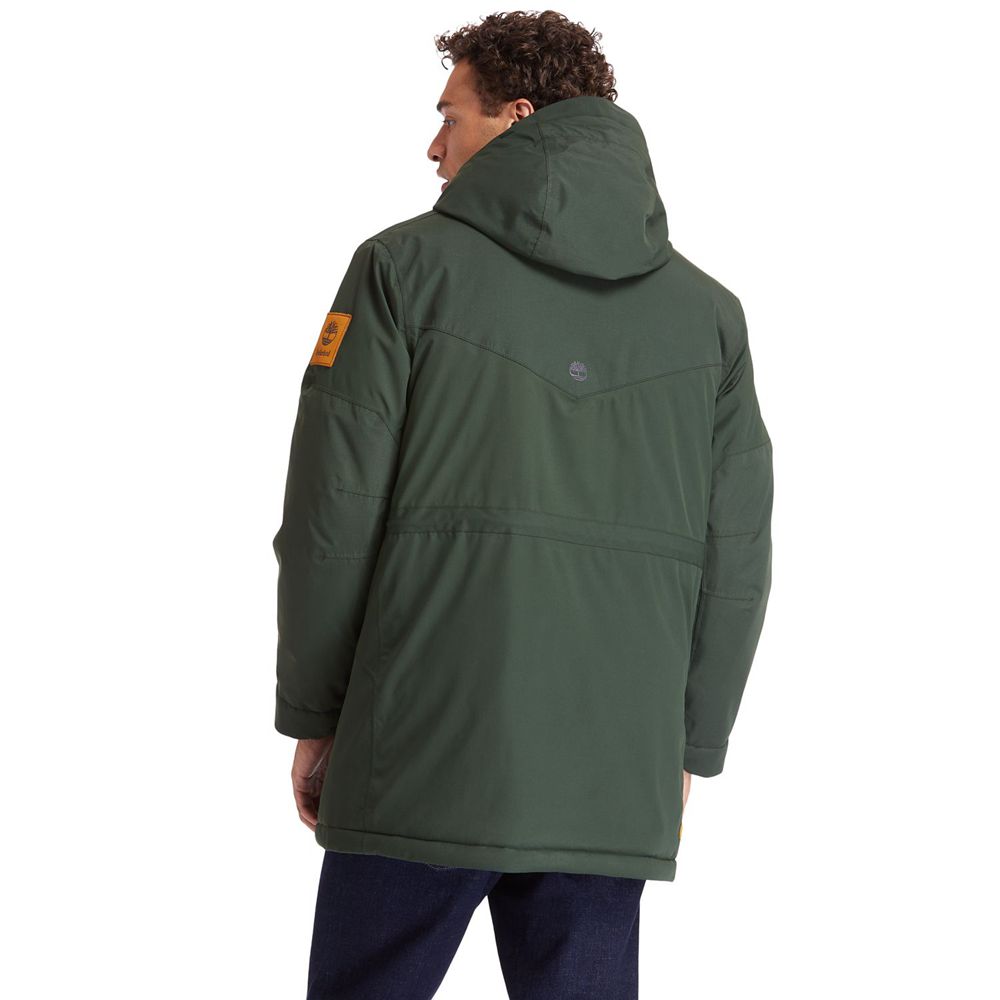 Timberland Mens Jackets Outdoor Heritage Ecoriginal Parka with DryVent™ Technology - Dark Green - In